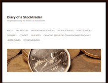 Tablet Screenshot of diaryofastocktrader.com